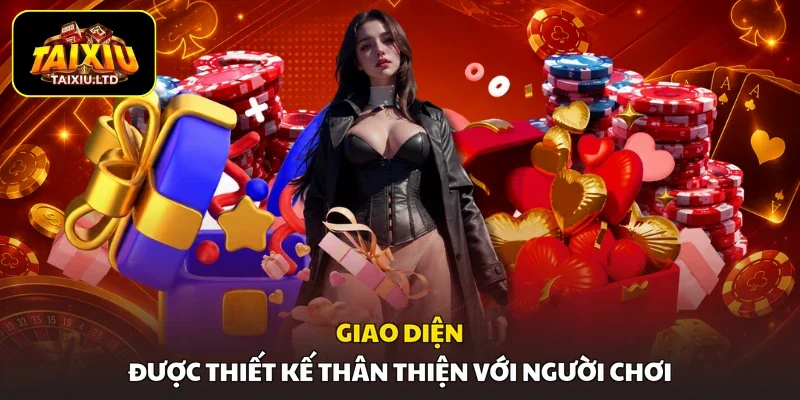 Giao diện được thiết kế thân thiện với người chơi