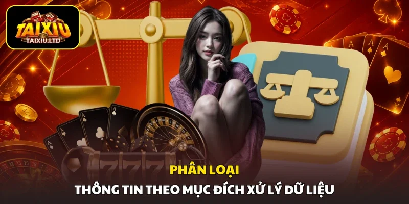 Phân loại thông tin theo mục đích xử lý dữ liệu